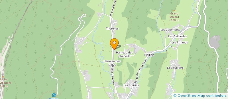 localisation de l'entreprise MADAME CLAIRE AILLAUD  AUTRANS-MEAUDRE EN VERCORS