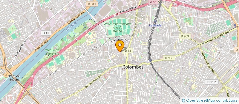 localisation de l'entreprise MADAME CLAIRE-ALIX LEMAIRE à COLOMBES