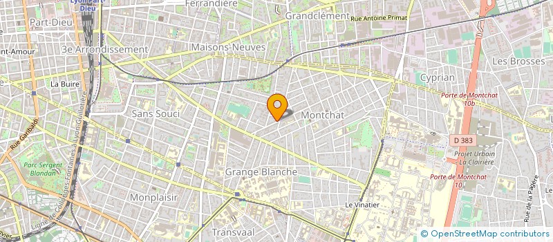 localisation de l'entreprise MADAME CLAIRE-ALIX VERGER  LYON