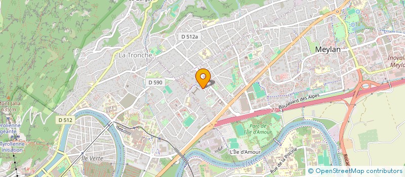 localisation de l'entreprise MADAME CLAIRE AMBROSETTI  MEYLAN