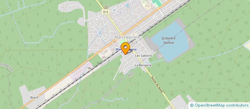 localisation de l'entreprise MADAME CLAIRE ANDRE  MARCHEPRIME