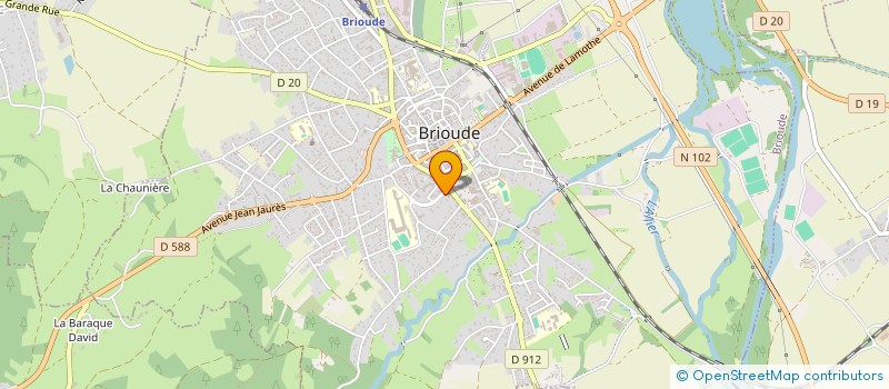 localisation de l'entreprise MADAME CLAIRE APTEL  BRIOUDE