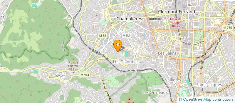 localisation de l'entreprise MADAME CLAIRE AQUILINA  CHAMALIERES