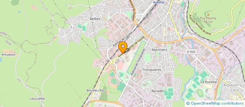 localisation de l'entreprise MADAME CLAIRE ARGUEYROLLES à AURILLAC