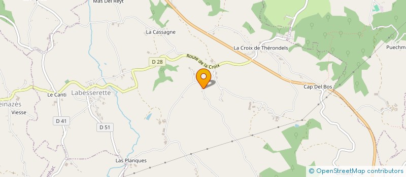 localisation de l'entreprise MADAME CLAIRE ARMAND à LABESSERETTE