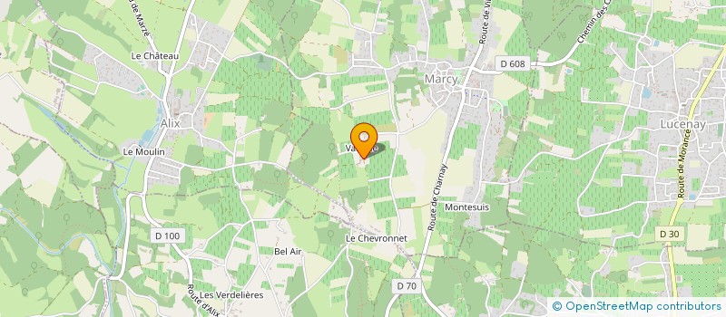 localisation de l'entreprise MADAME CLAIRE ARNAUD  MARCY