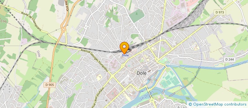localisation de l'entreprise MADAME CLAIRE ASFAUX à DOLE