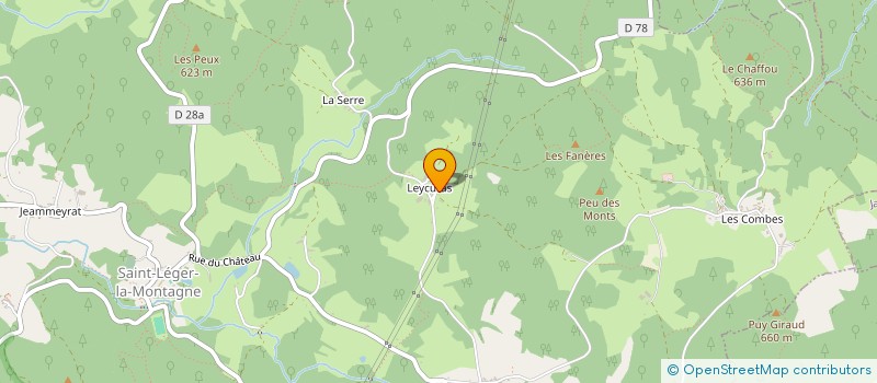 localisation de l'entreprise MADAME CLAIRE AUBANEL  SAINT-LEGER-LA-MONTAGNE