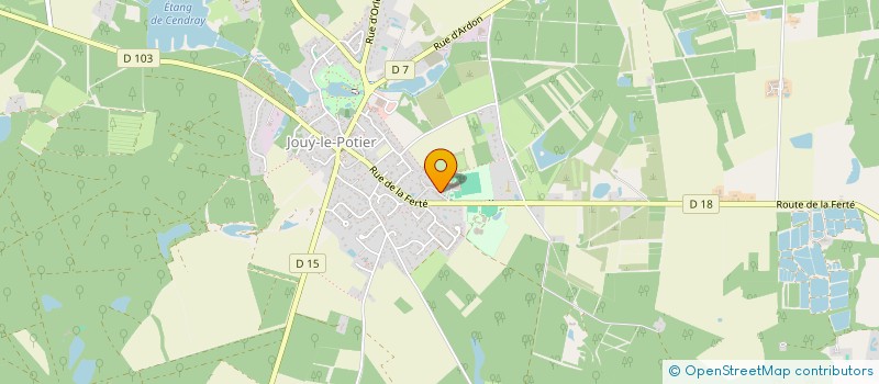 localisation de l'entreprise MADAME CLAIRE AUFRAY à JOUY-LE-POTIER