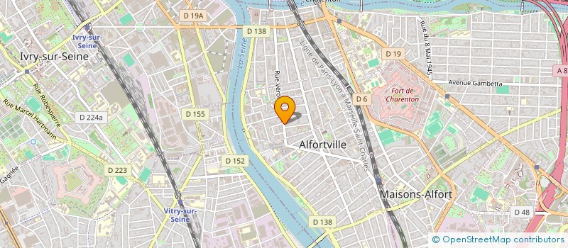 localisation de l'entreprise MADAME CLAIRE AZNAR à ALFORTVILLE