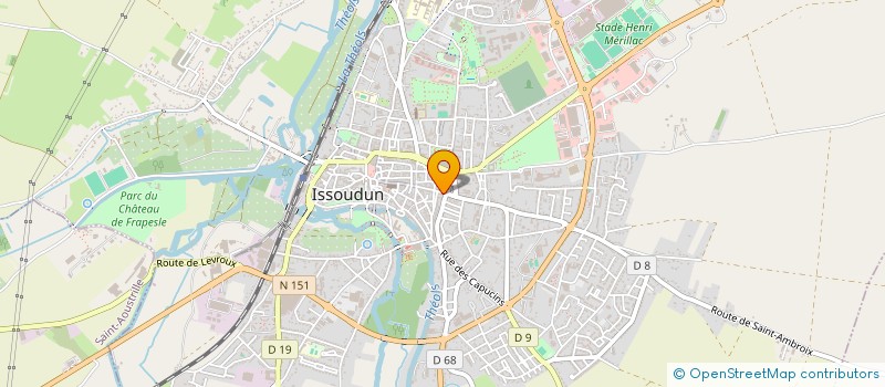 localisation de l'entreprise MADAME CLAIRE BABLIN DUFRENE à ISSOUDUN