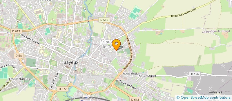 localisation de l'entreprise MADAME CLAIRE BABOUILLARD  SAINT-VIGOR-LE-GRAND