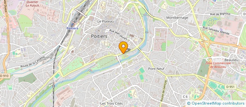 localisation de l'entreprise MADAME CLAIRE BACHRATY à POITIERS