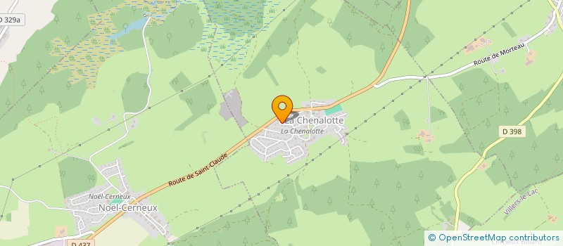 localisation de l'entreprise MADAME CLAIRE BACHY  LA CHENALOTTE
