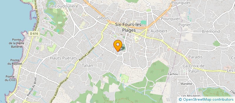 localisation de l'entreprise MADAME CLAIRE BACQUEY à SIX-FOURS-LES-PLAGES