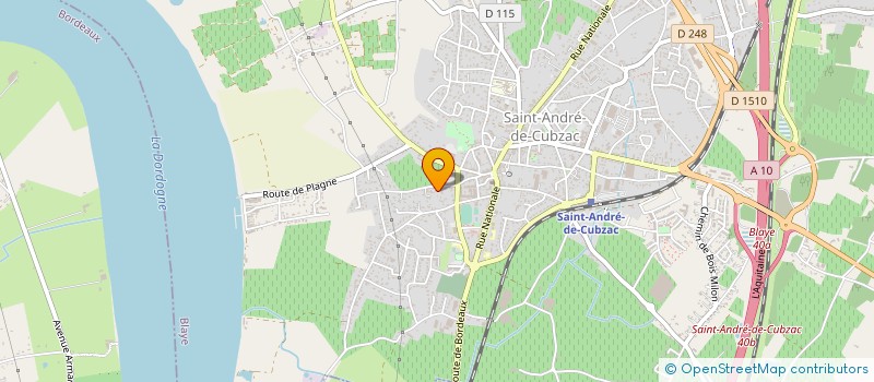localisation de l'entreprise MADAME CLAIRE BADINA  SAINT-ANDRE-DE-CUBZAC