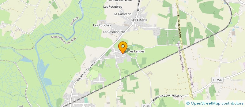 localisation de l'entreprise MADAME CLAIRE BAGRIN  NOTRE-DAME-DE-RIEZ