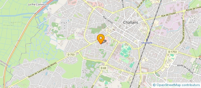 localisation de l'entreprise MADAME CLAIRE BAILLARGEAU à CHALLANS
