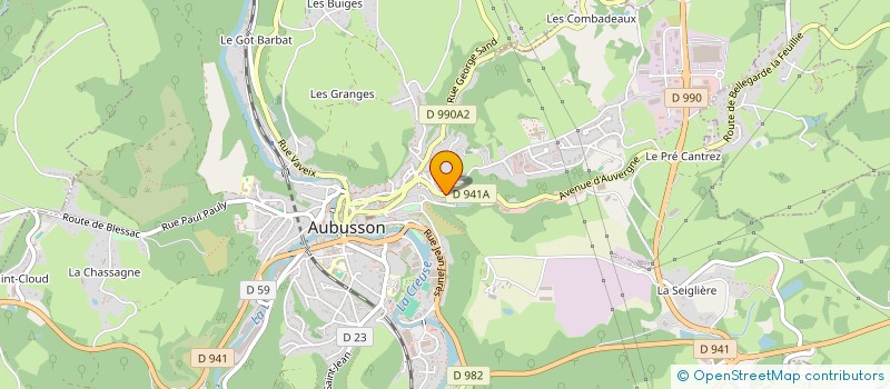 localisation de l'entreprise MADAME CLAIRE BAILLEUL à AUBUSSON