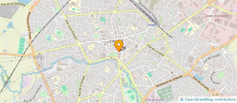 localisation de l'entreprise MADAME CLAIRE BAILLY  CHOLET