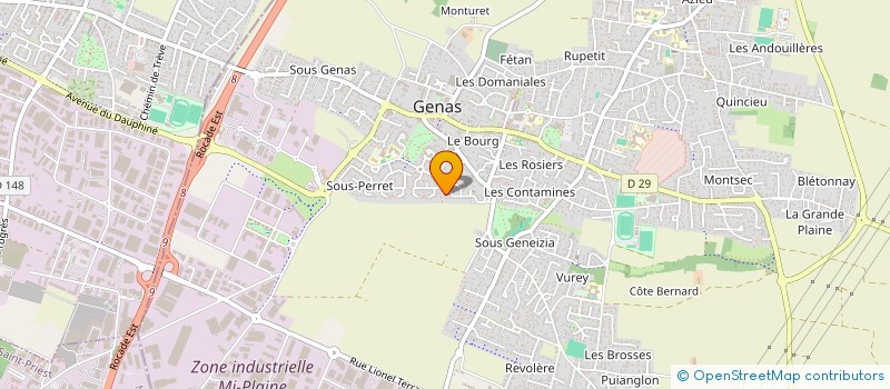 localisation de l'entreprise MADAME CLAIRE BALOYAN  LE BOURGET-DU-LAC