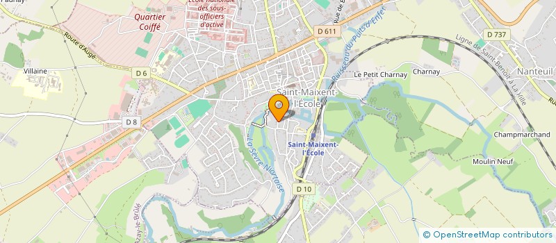 localisation de l'entreprise MADAME CLAIRE BARON à SAINT-MAIXENT-L'ECOLE