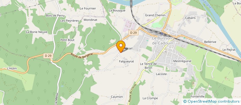 localisation de l'entreprise MADAME CLAIRE BARTHEL  LE BUISSON-DE-CADOUIN