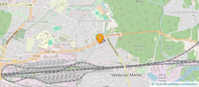 localisation de l'entreprise MADAME CLAIRE BARTOLI  BROU-SUR-CHANTEREINE