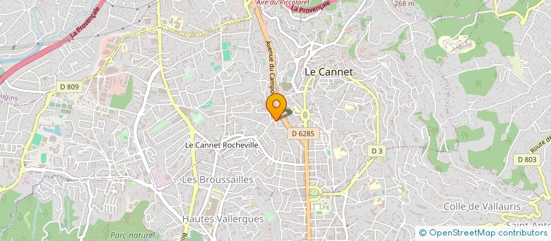 localisation de l'entreprise MADAME CLAIRE BARTOLO à LE CANNET