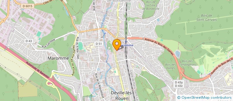 localisation de l'entreprise MADAME CLAIRE BASILLE  DEVILLE-LES-ROUEN