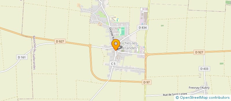 localisation de l'entreprise MADAME CLAIRE BAUDERE à BAZOCHES-LES-GALLERANDES