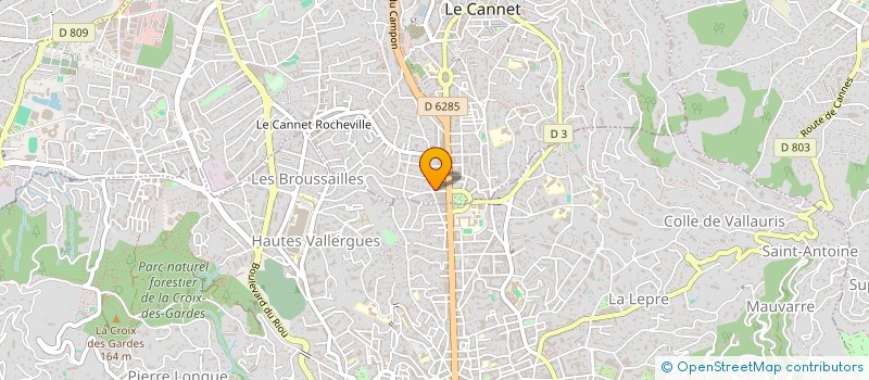 localisation de l'entreprise MADAME CLAIRE BAYEUX à LE CANNET