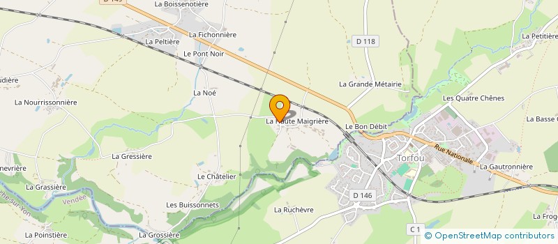 localisation de l'entreprise MADAME CLAIRE BEAUFRETON  BOUSSAY