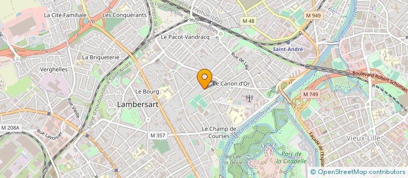 localisation de l'entreprise MADAME CLAIRE BEAUGUERLANGE à LAMBERSART