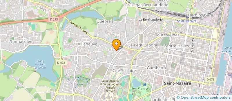 localisation de l'entreprise MADAME CLAIRE BECASSEAU  SAINT-NAZAIRE