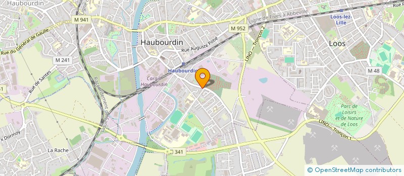 localisation de l'entreprise MADAME CLAIRE BECQUART  HAUBOURDIN