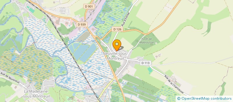 localisation de l'entreprise MADAME CLAIRE BECQUET  NEUVILLE-SOUS-MONTREUIL