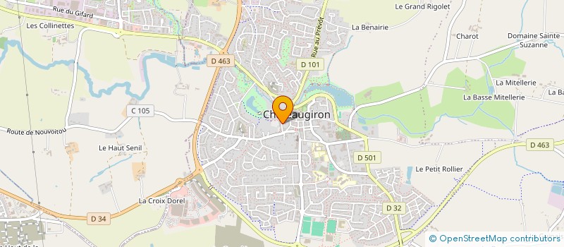 localisation de l'entreprise MADAME CLAIRE BEGUIER  CHATEAUGIRON