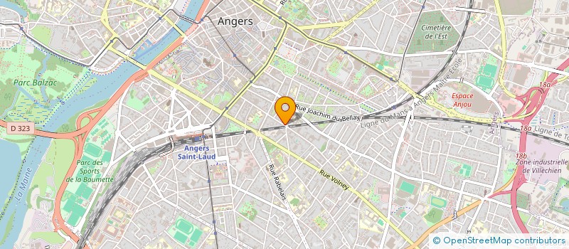 localisation de l'entreprise MADAME CLAIRE BEJANIN à ANGERS