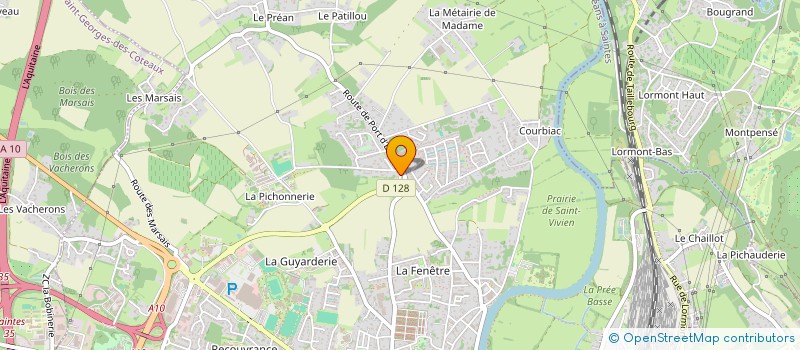 localisation de l'entreprise MADAME CLAIRE BELIN à SAINTES