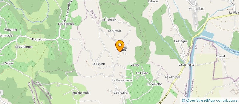 localisation de l'entreprise MADAME CLAIRE BELIN  LIOURDRES