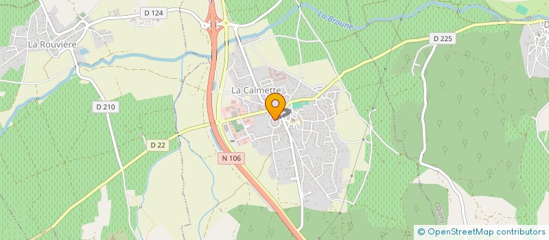 localisation de l'entreprise MADAME CLAIRE BELLA  LA CALMETTE