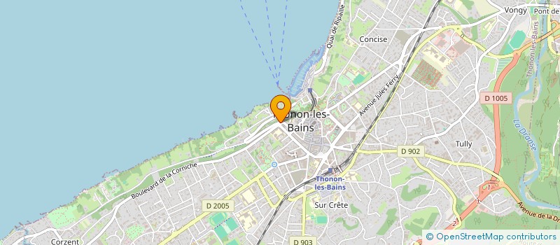 localisation de l'entreprise MADAME CLAIRE BELLANGER à THONON-LES-BAINS