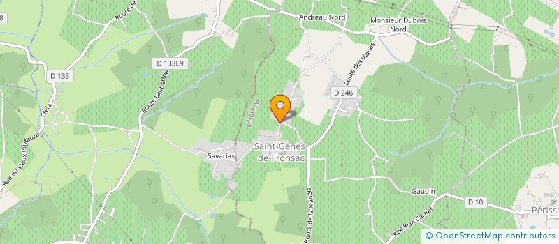 localisation de l'entreprise MADAME CLAIRE BELLIART  SAINT-GENES-DE-FRONSAC