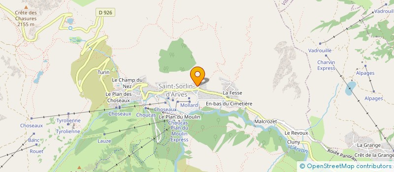 localisation de l'entreprise MADAME CLAIRE BELLOT-MAUROZ  SAINT-SORLIN-D'ARVES