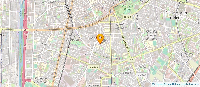 localisation de l'entreprise MADAME CLAIRE BENOIT à GRENOBLE