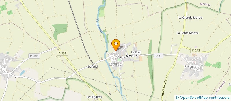 localisation de l'entreprise MADAME CLAIRE BENTI  ESPIRAT