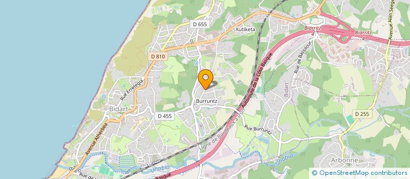 localisation de l'entreprise MADAME CLAIRE BEQUET à BIDART