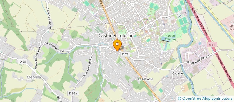 localisation de l'entreprise MADAME CLAIRE BERGER à CASTANET-TOLOSAN