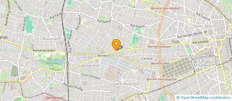 localisation de l'entreprise MADAME CLAIRE BERGES  MERIGNAC